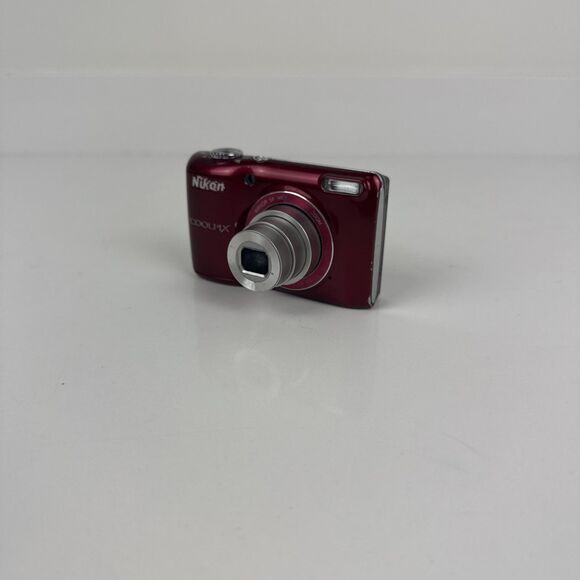 Red Nikon Coolpix L26 Digital Camera 16.1 MP 5x Optical Zoom Parts Repairs READ - Picture 1 of 9